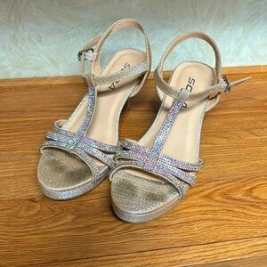 COPY - Girls Gold Sparkly Heels